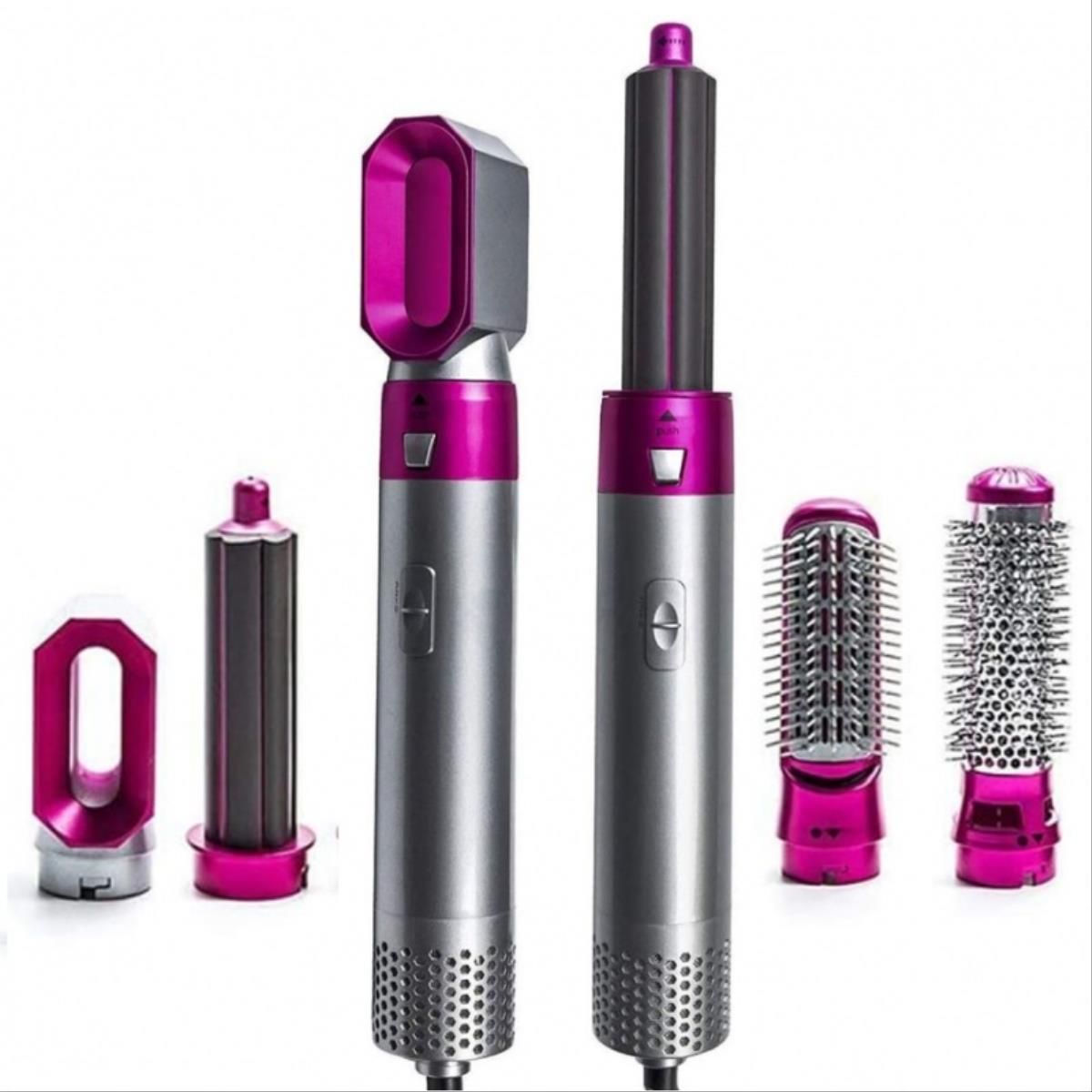 Cepillo multifuncional 5 en 1 para secar, alisar, rizar y dar volumen al cabello