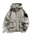 Chaqueta Casual para Hombre en color caqui claro con capucha, dobladillo recto y bolsillos con botón